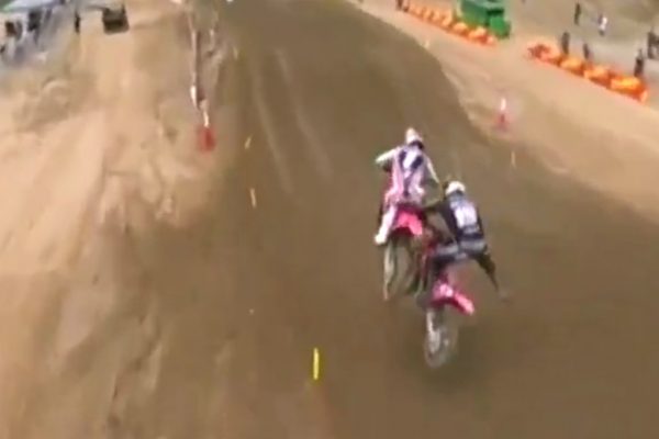 Video: Close call for Lawrence and Wilson