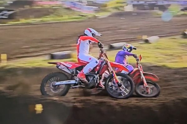 Herlings on his pass on Gajser