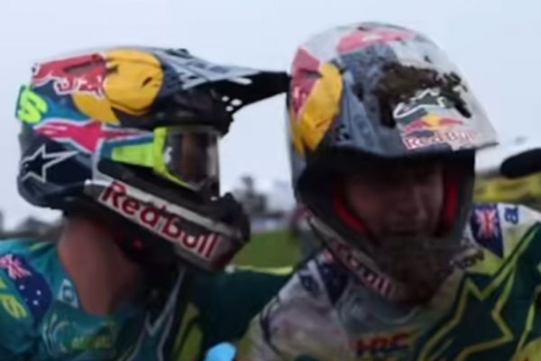 The Lawrence boys reaction to winning the MXoN